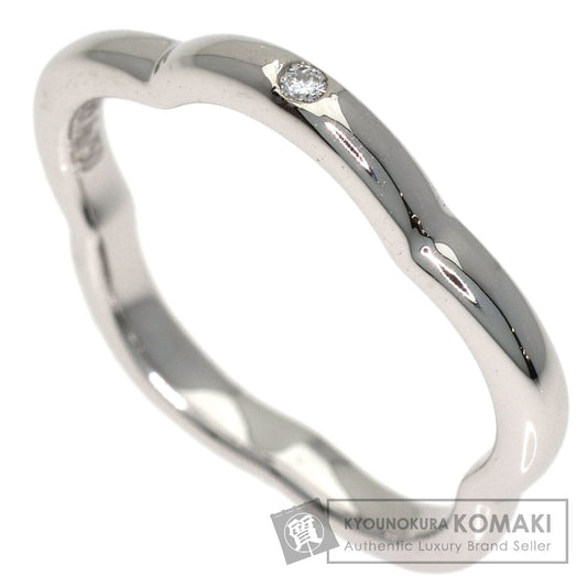 CHANEL Camellia 1P Diamond #45 Ring K18 White Gold Ladies [Used]