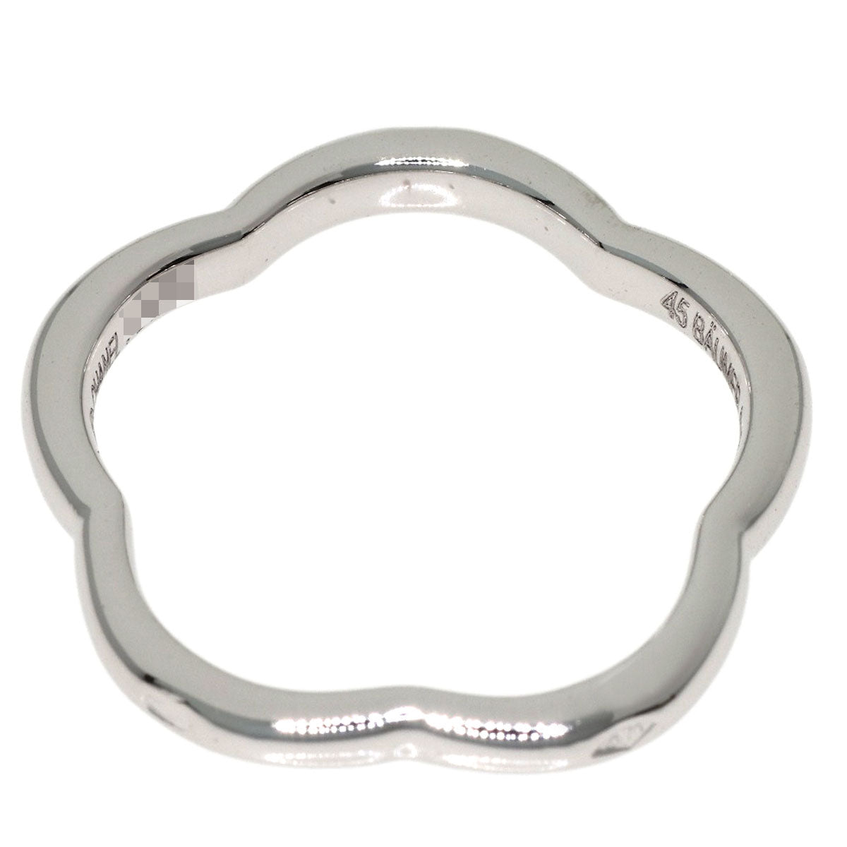 CHANEL Camellia 1P Diamond #45 Ring K18 White Gold Ladies [Used]