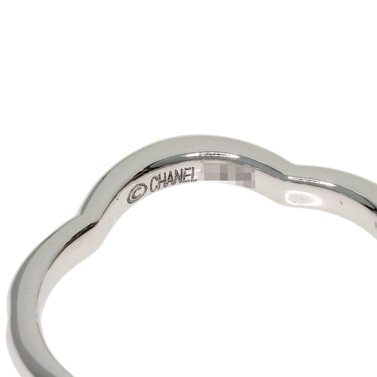 CHANEL Camellia 1P Diamond #45 Ring K18 White Gold Ladies [Used]