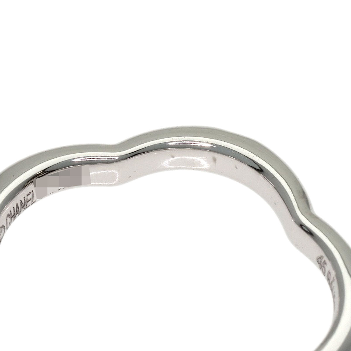 CHANEL Camellia 1P Diamond #45 Ring K18 White Gold Ladies [Used]