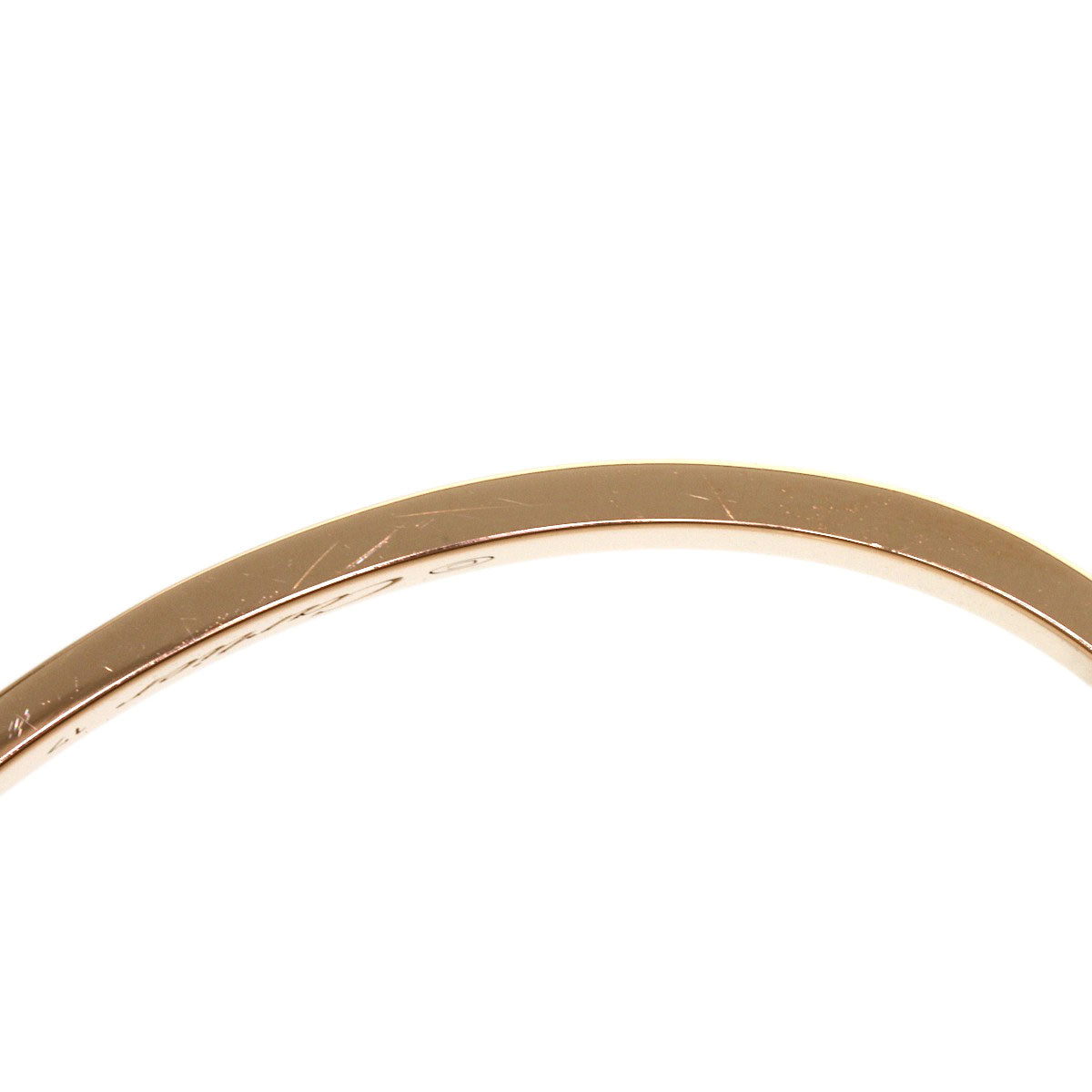 CARTIER Open LOVE Bracelets Pink Sapphire #17 Bracelet K18 Pink Gold Ladies [Used]