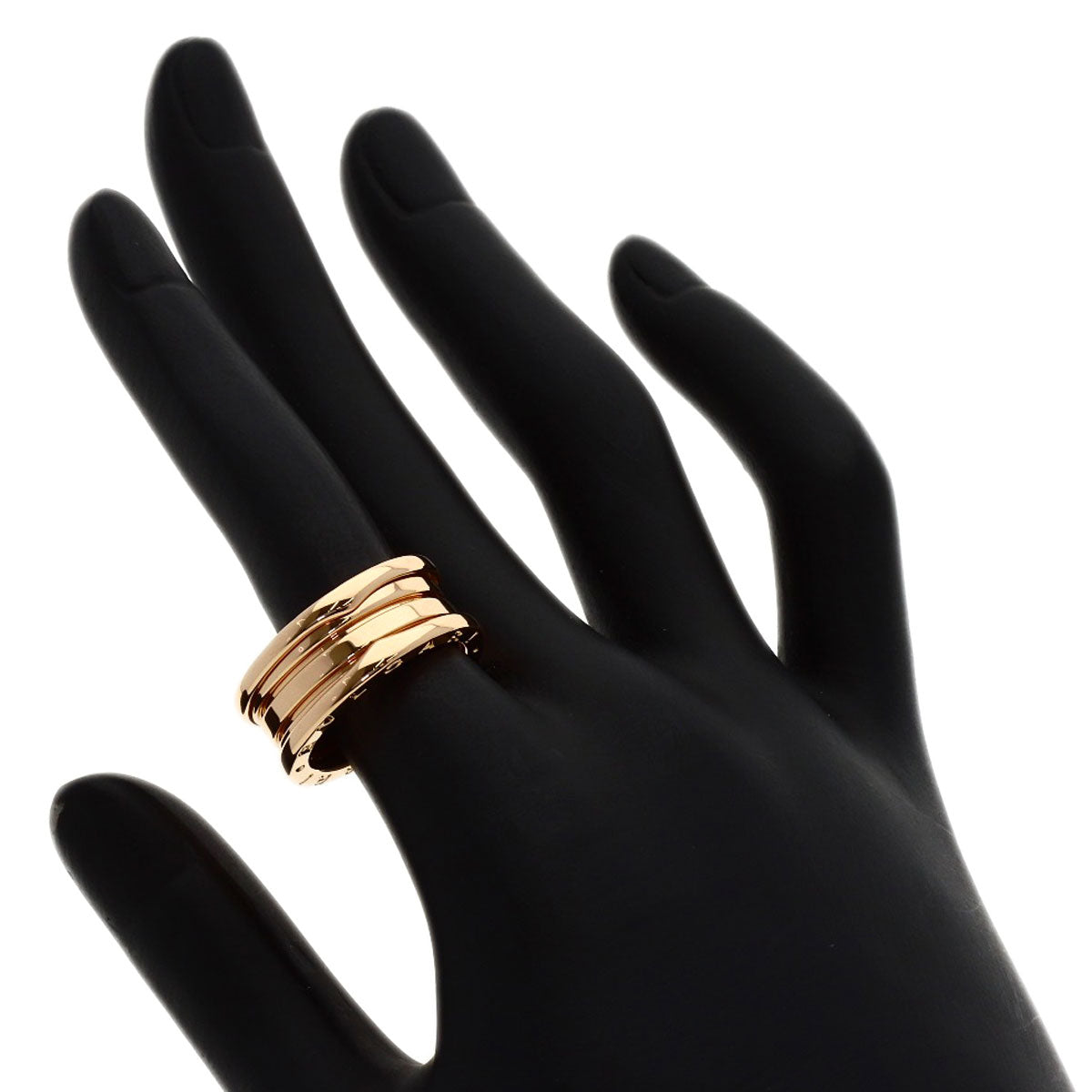 BVLGARI B.zero1 3 band #54 Ring K18 Pink Gold Ladies [Used]