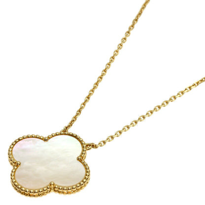 Van Cleef & Arpels Magic Alhambra White Shell Necklace K18 Yellow Gold Ladies [Used]