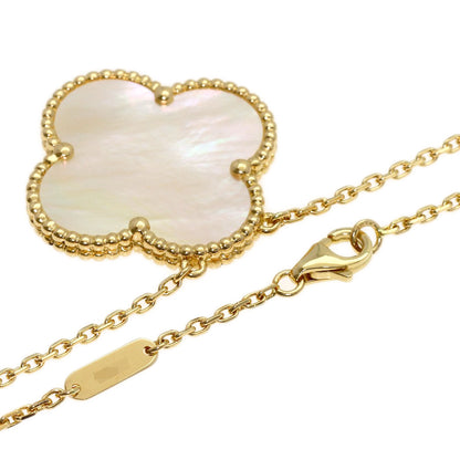 Van Cleef & Arpels Magic Alhambra White Shell Necklace K18 Yellow Gold Ladies [Used]