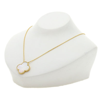 Van Cleef & Arpels Magic Alhambra White Shell Necklace K18 Yellow Gold Ladies [Used]