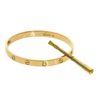 CARTIER LOVE Bracelets Classic with Driver Bracelet K18 Yellow Gold Ladies [Used]