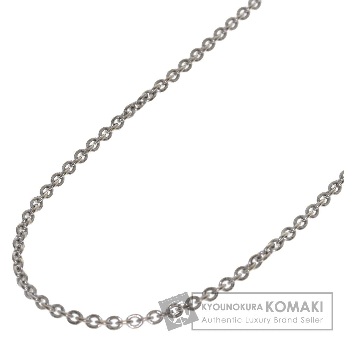 BVLGARI Chain 16.1" Necklace K18 White Gold Ladies [Used]