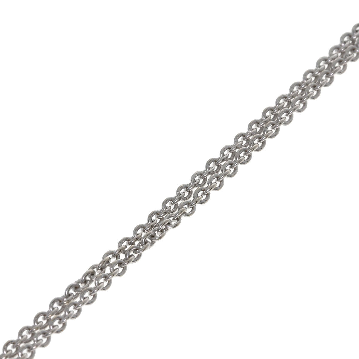 BVLGARI Chain 16.1" Necklace K18 White Gold Ladies [Used]