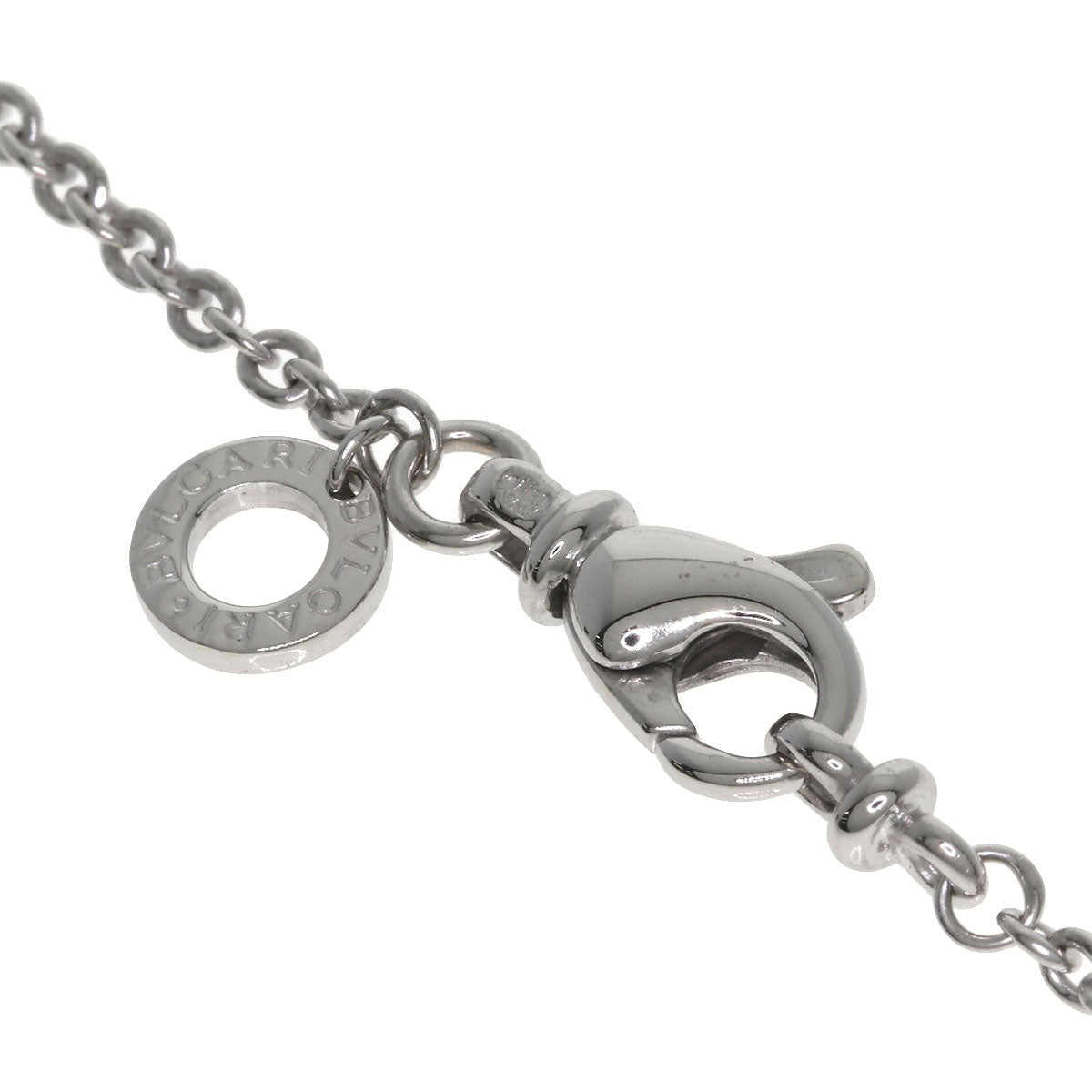 BVLGARI Chain 16.1" Necklace K18 White Gold Ladies [Used]