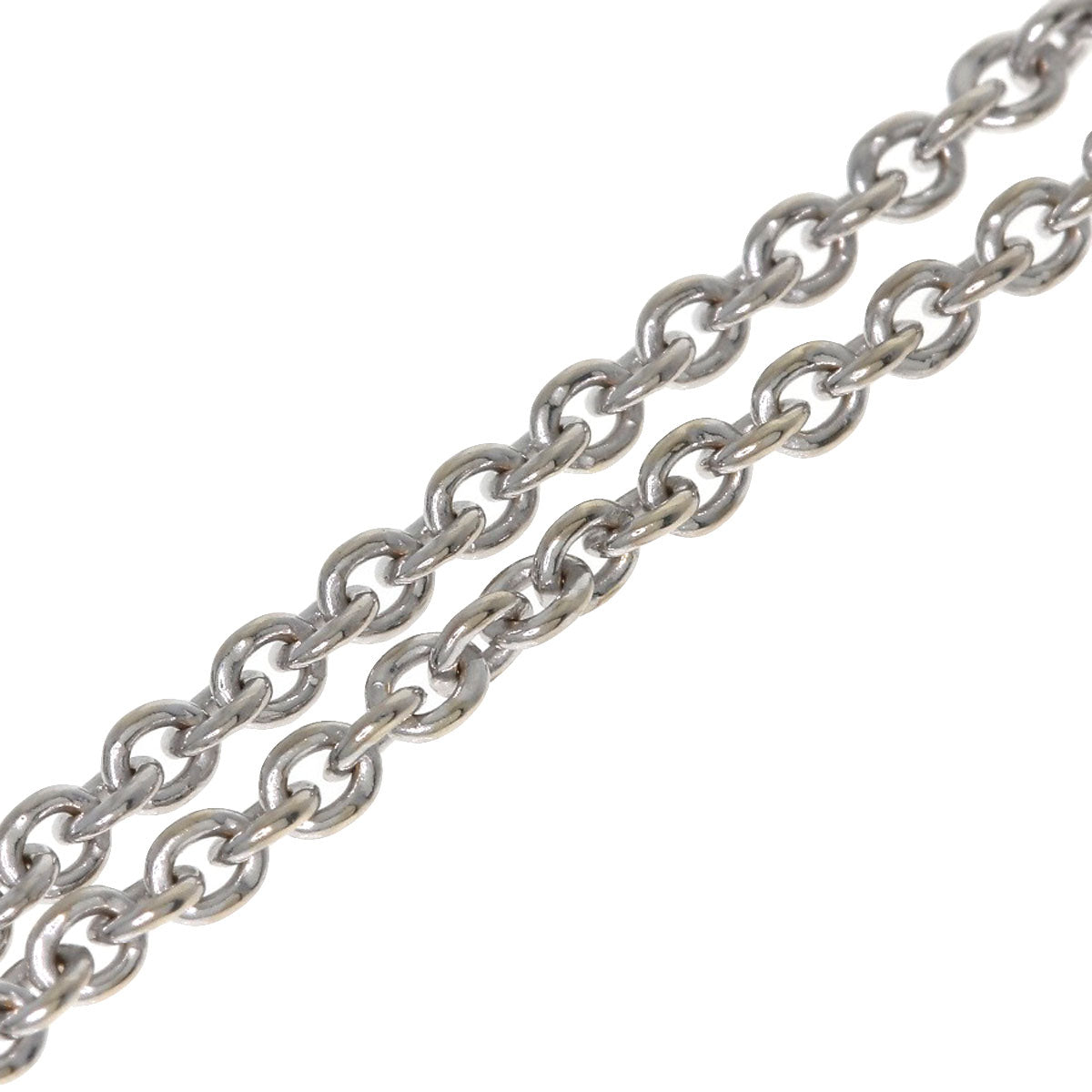 BVLGARI Chain 16.1" Necklace K18 White Gold Ladies [Used]