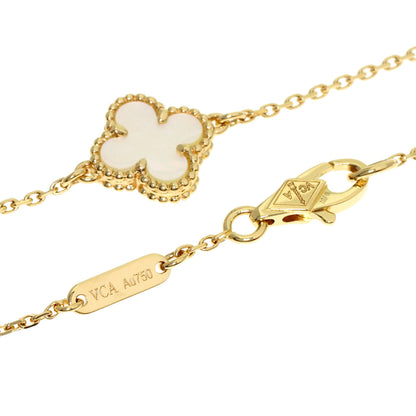 Van Cleef & Arpels Sweet Alhambra Shell Bracelet K18 Yellow Gold Ladies [Used]