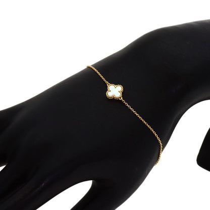 Van Cleef & Arpels Sweet Alhambra Shell Bracelet K18 Yellow Gold Ladies [Used]