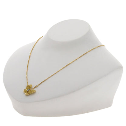 Van Cleef & Arpels De Papillon Yellow Sapphire Diamond Necklace K18 Yellow Gold Ladies [Used]