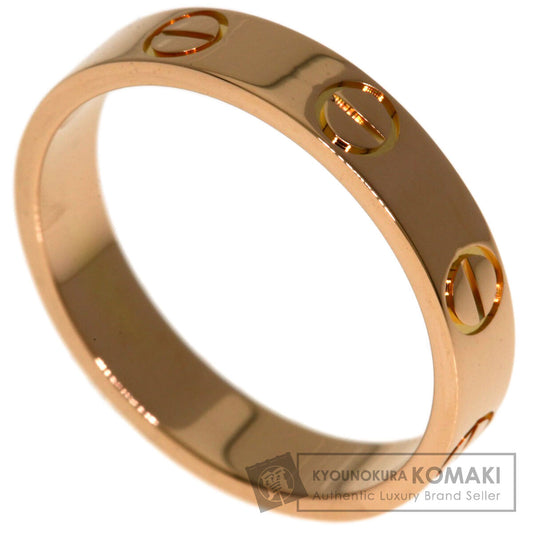CARTIER mini love ring #49 Ring K18 Pink Gold Ladies [Used]