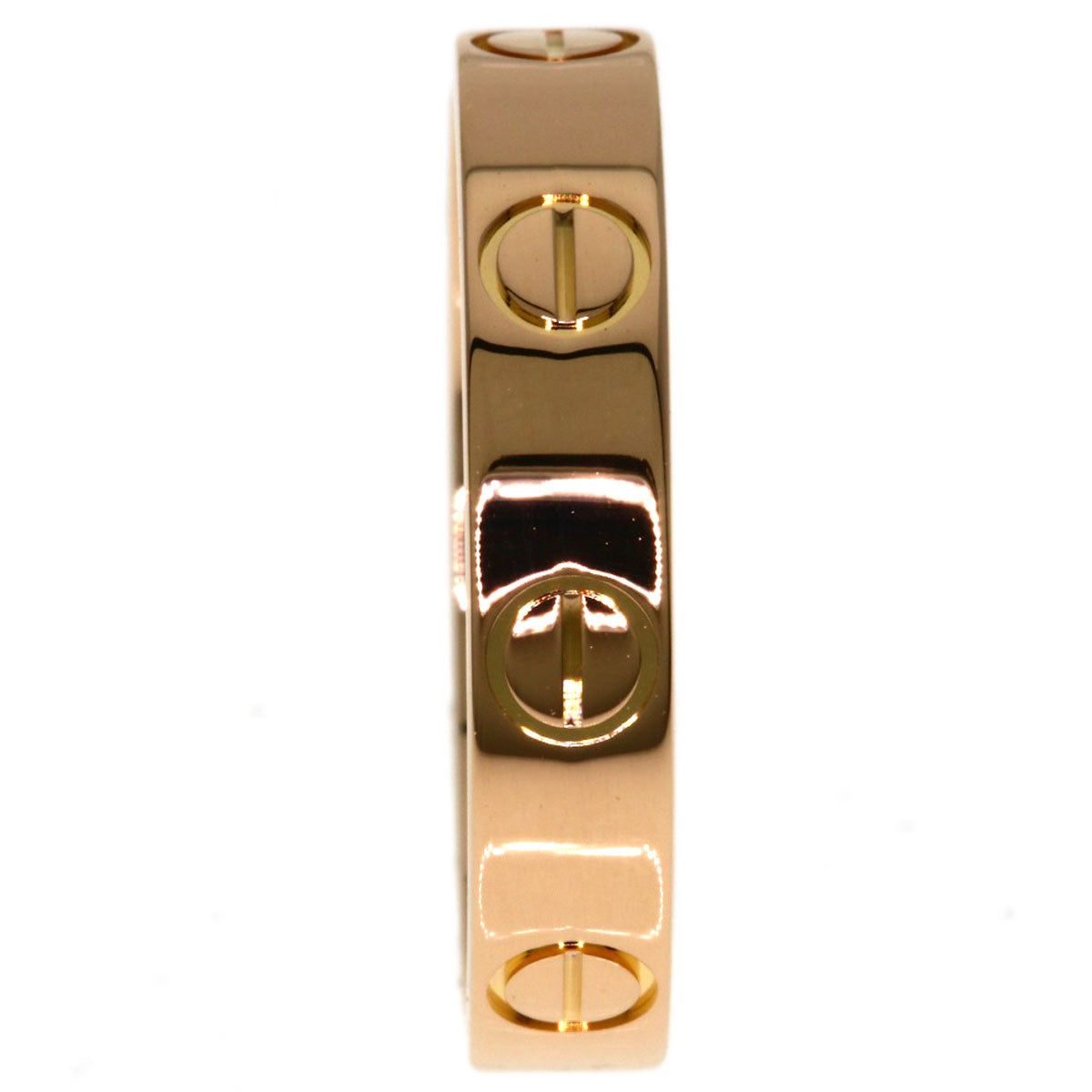 CARTIER mini love ring #49 Ring K18 Pink Gold Ladies [Used]