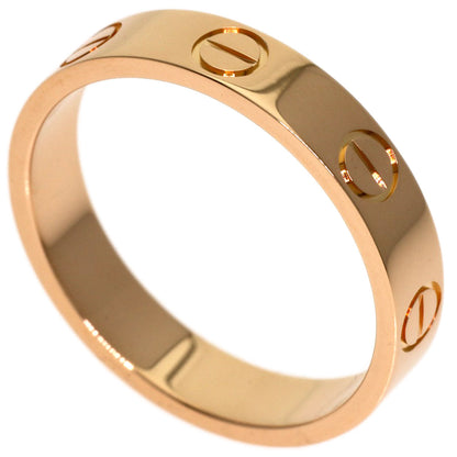 CARTIER mini love ring #49 Ring K18 Pink Gold Ladies [Used]