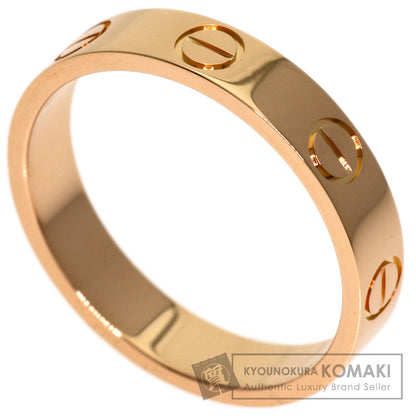 CARTIER mini love ring #49 Ring K18 Pink Gold Ladies [Used]