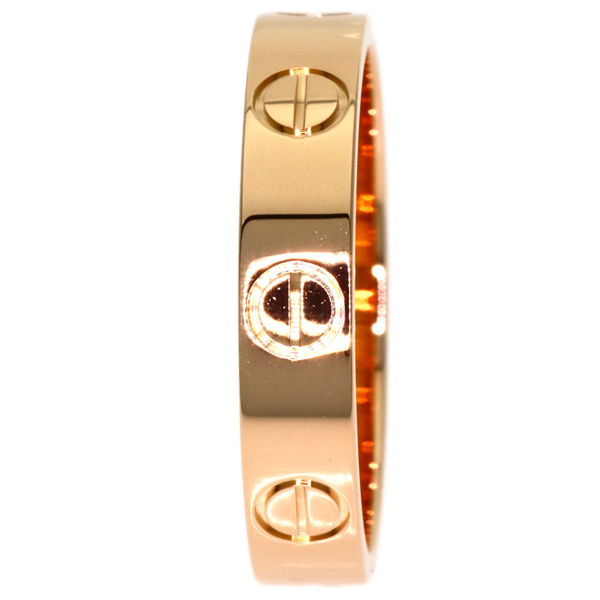 CARTIER mini love ring #49 Ring K18 Pink Gold Ladies [Used]