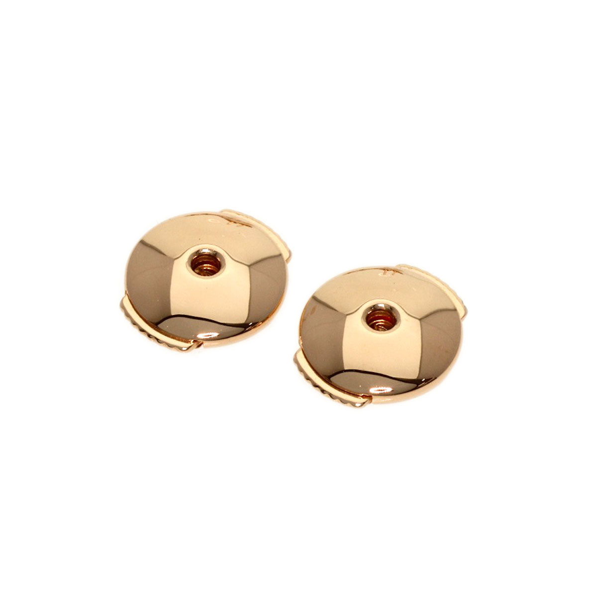 CHANEL Camellia Asymmetrical Transformable Diamond earring K18 Pink Gold Ladies [Used]