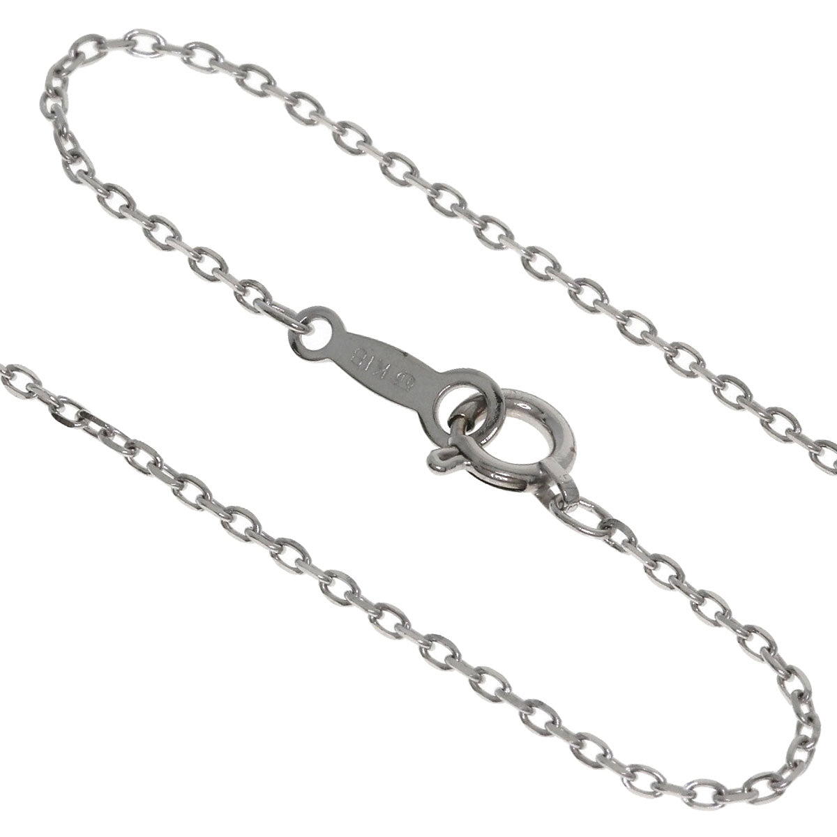 MIKIMOTO Chain 15.7" Necklace K18 White Gold Ladies [Used]