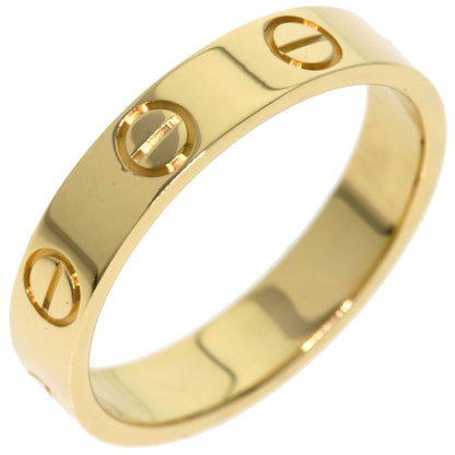 CARTIER mini love ring #49 Ring K18 Yellow Gold Ladies [Used]