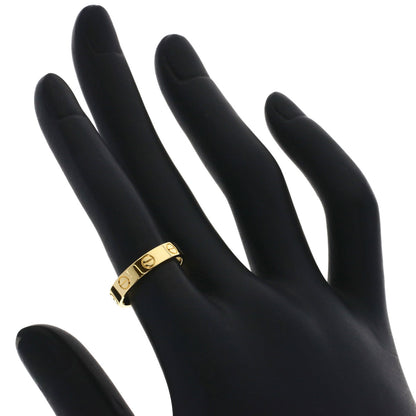 CARTIER mini love ring #49 Ring K18 Yellow Gold Ladies [Used]