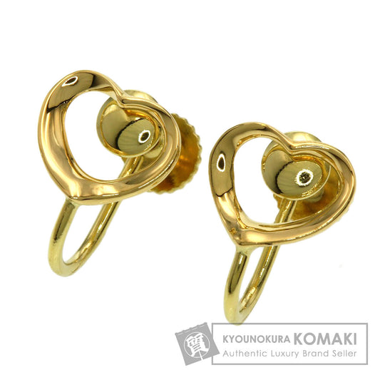 TIFFANY&Co. Open heart Earring K18 Yellow Gold Ladies [Used]