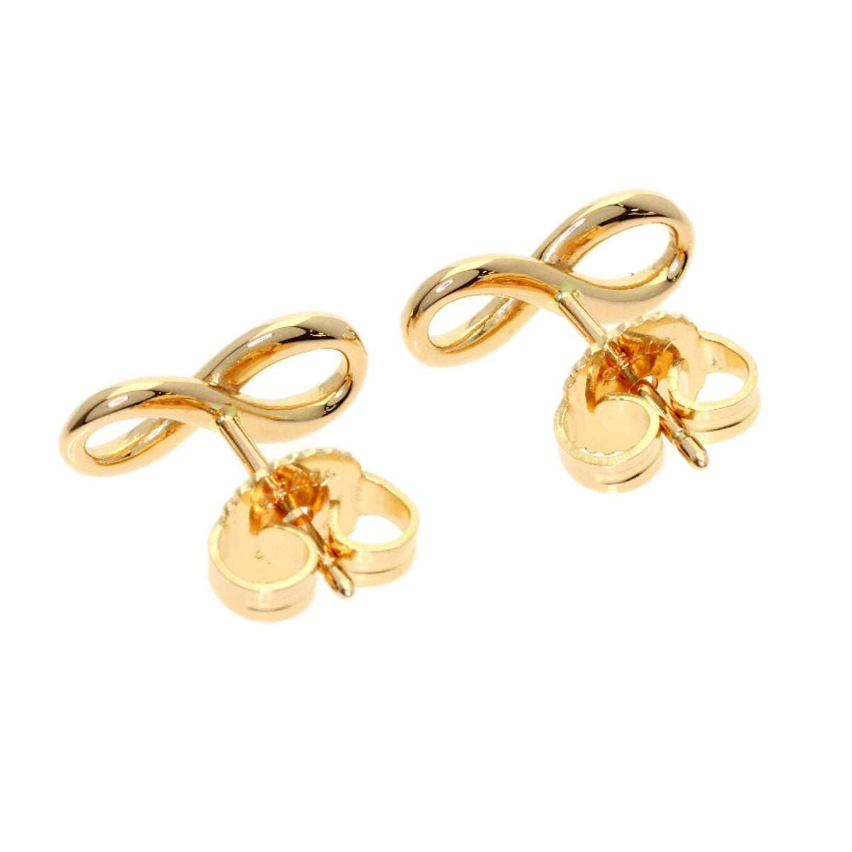 TIFFANY&Co. Infinity earring K18 Pink Gold Ladies [Used]