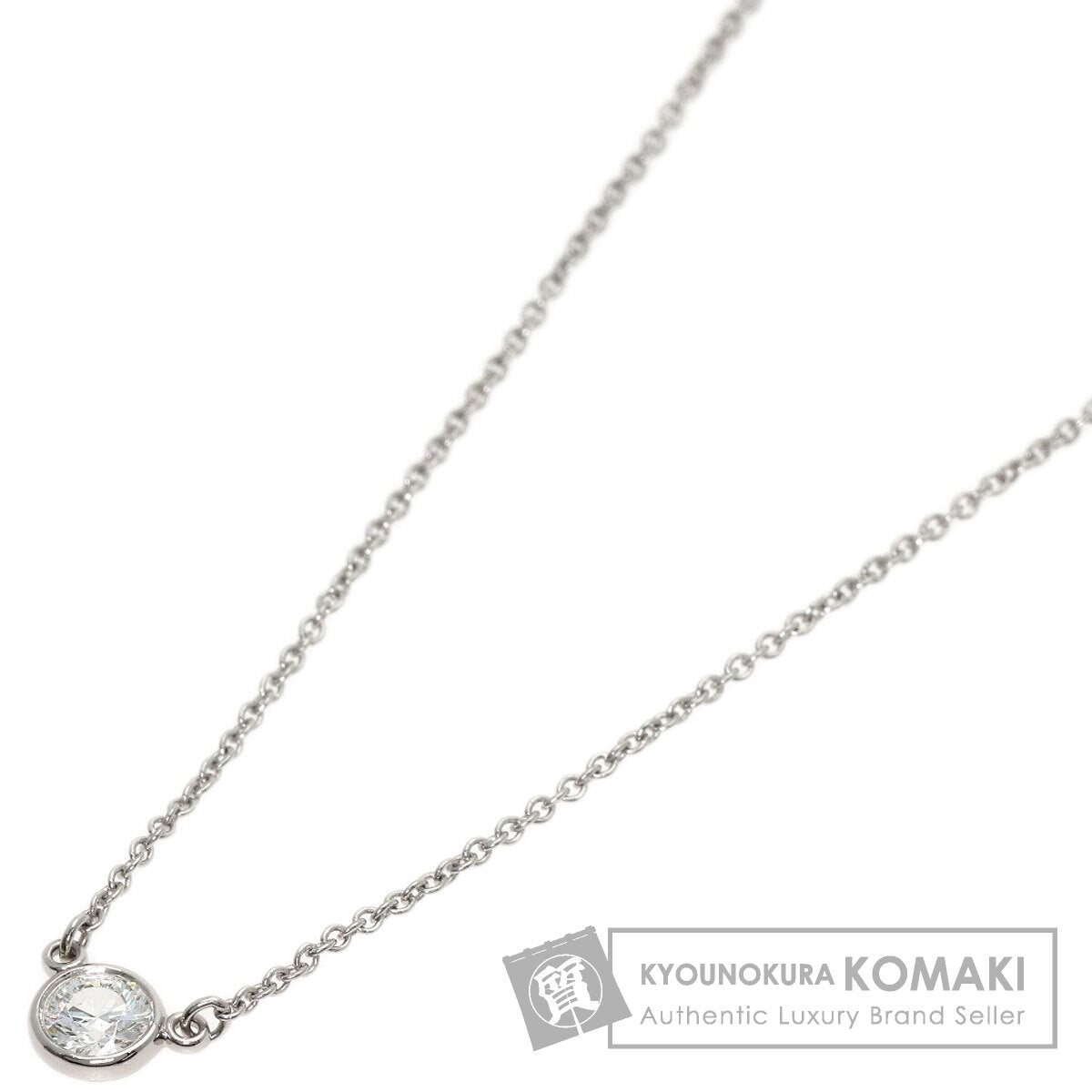 TIFFANY&Co. By The Yard Diamond G-VS1-EX Necklace Platinum PT950 Ladies [Used]