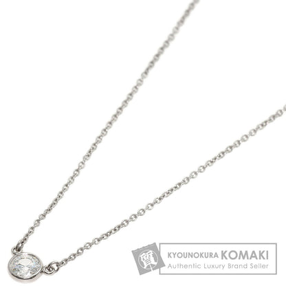 TIFFANY&Co. By The Yard Diamond G-VS1-EX Necklace Platinum PT950 Ladies [Used]