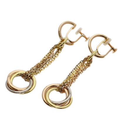 CARTIER Trinity Long Earring K18 Yellow Gold K18 White GoldLadies [Used]
