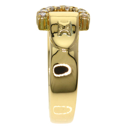 CELINE Belt motif Diamond Ring K18 Yellow Gold Ladies [Used]