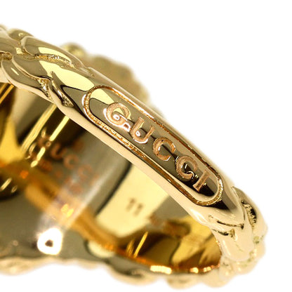 GUCCI Lionhead Fire Opal #11 Ring K18 Yellow Gold Ladies [Used]
