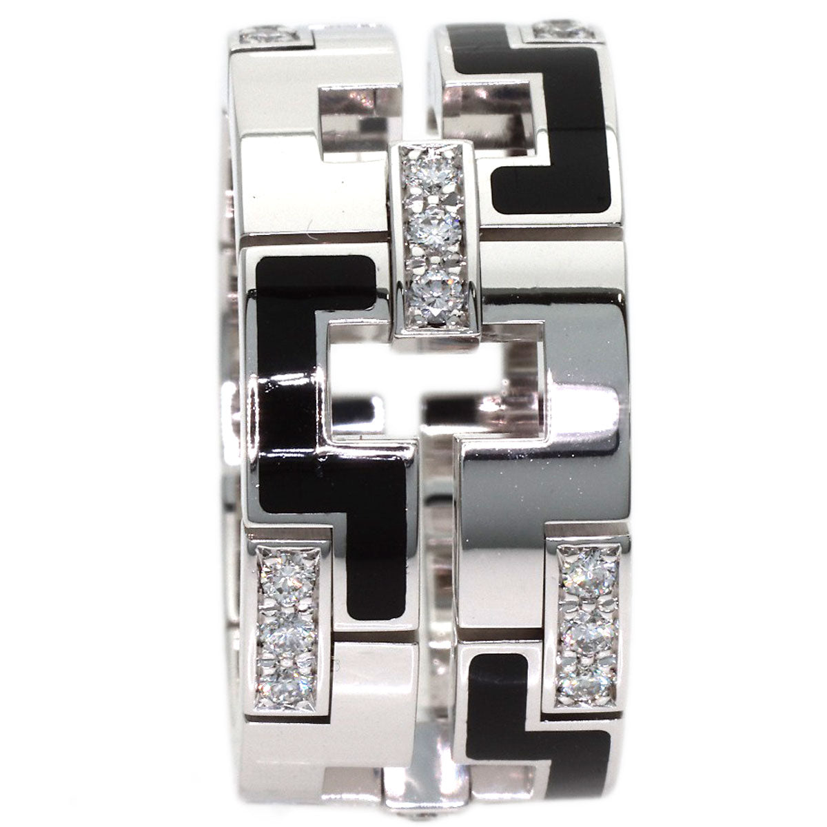 CARTIER Dragon Padlock Diamond #56 Ring K18 White Gold Ladies [Used]