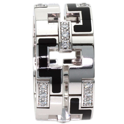 CARTIER Dragon Padlock Diamond #56 Ring K18 White Gold Ladies [Used]