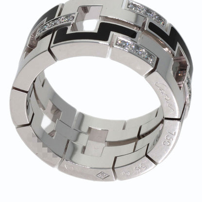 CARTIER Dragon Padlock Diamond #56 Ring K18 White Gold Ladies [Used]