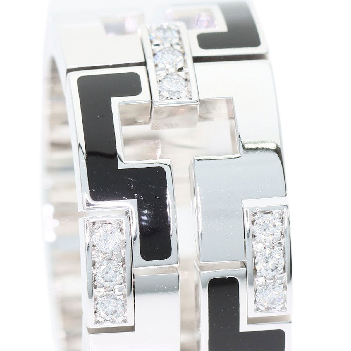 CARTIER Dragon Padlock Diamond #56 Ring K18 White Gold Ladies [Used]