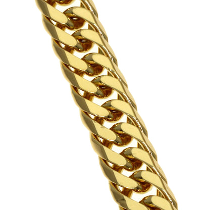 Curb chain Kihei W6 side Necklace K18 Yellow Gold 30.2g　Ladies