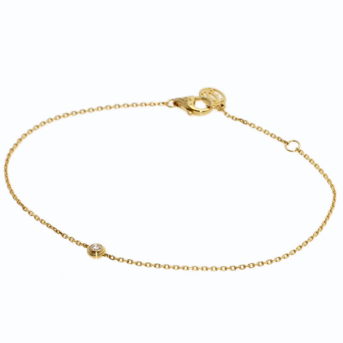 CARTIER Diamant Légers d'Amour XS Diamond Bracelet K18 Yellow Gold Ladies [Used]