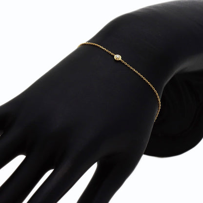 CARTIER Diamant Légers d'Amour XS Diamond Bracelet K18 Yellow Gold Ladies [Used]