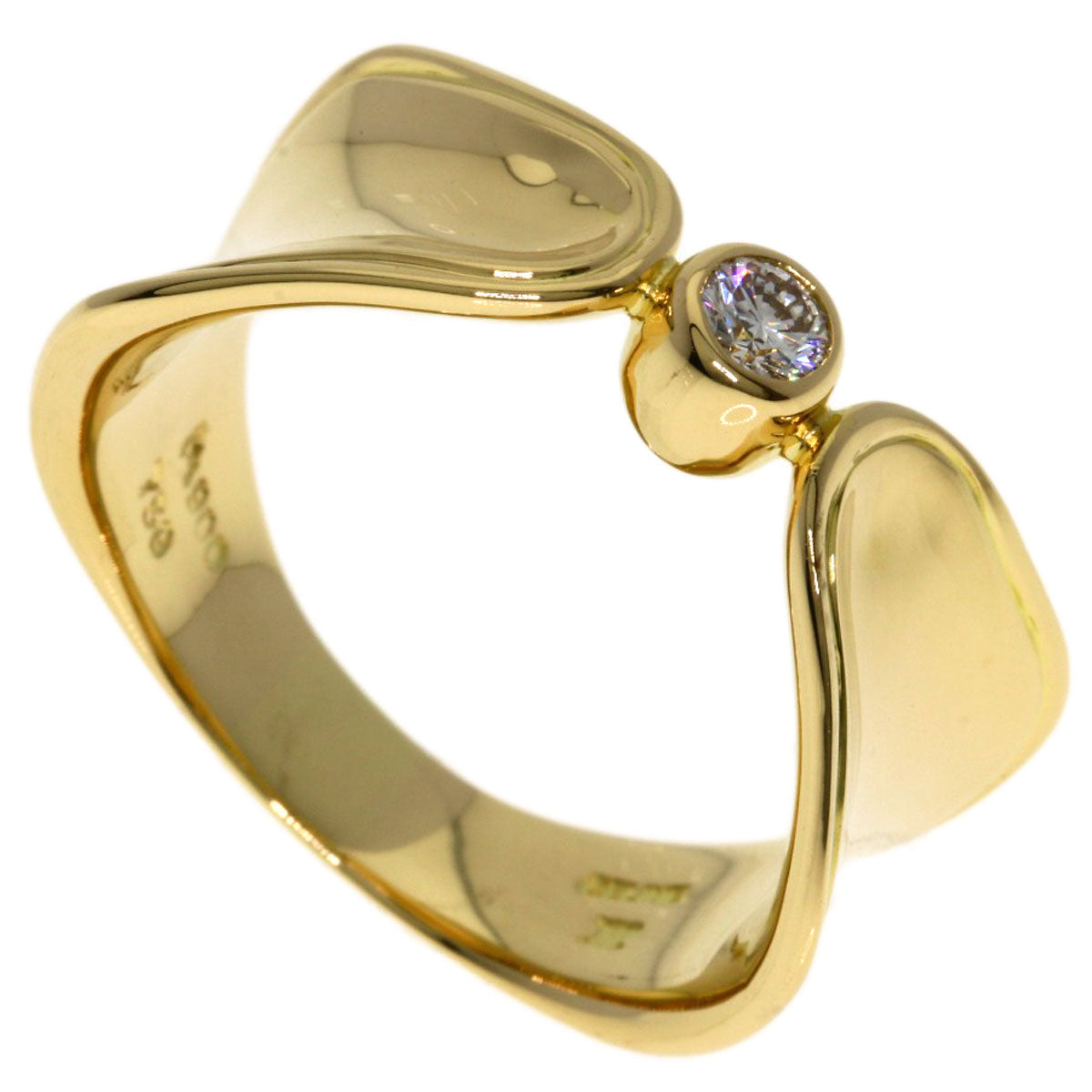 CELINE Diamond Ring Platinum PT900 18K Yellow GoldLadies [Used]
