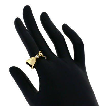 CELINE Diamond Ring Platinum PT900 18K Yellow GoldLadies [Used]