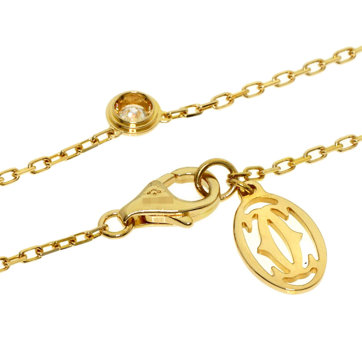CARTIER Diamant Léger SM Diamond Necklace K18 Yellow Gold Ladies [Used]