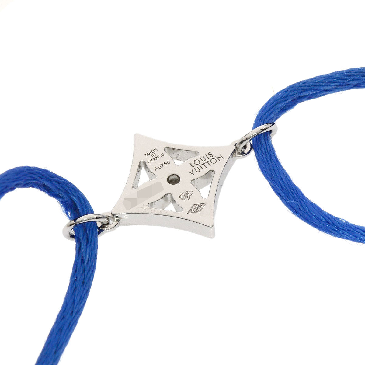 LOUIS VUITTON Ldylle Blossom 1P Diamond Code Bracelet K18 White Gold Ladies [Used]