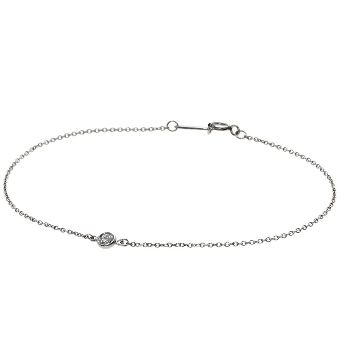 TIFFANY&Co. By The Yard Diamond Bracelet Platinum PT950 Ladies [Used]