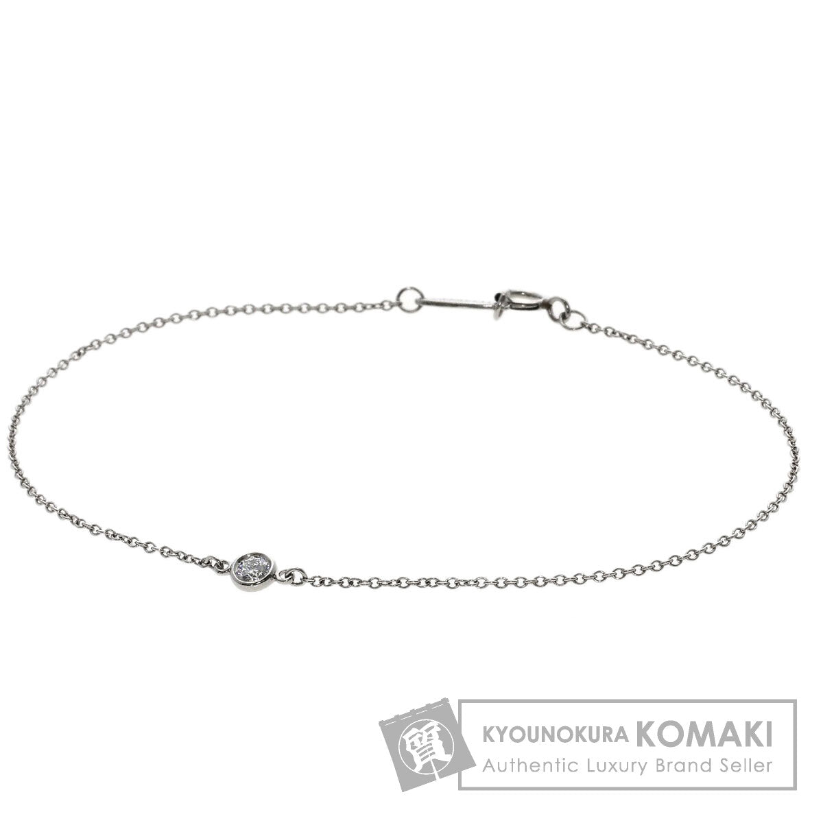 TIFFANY&Co. By The Yard Diamond Bracelet Platinum PT950 Ladies [Used]