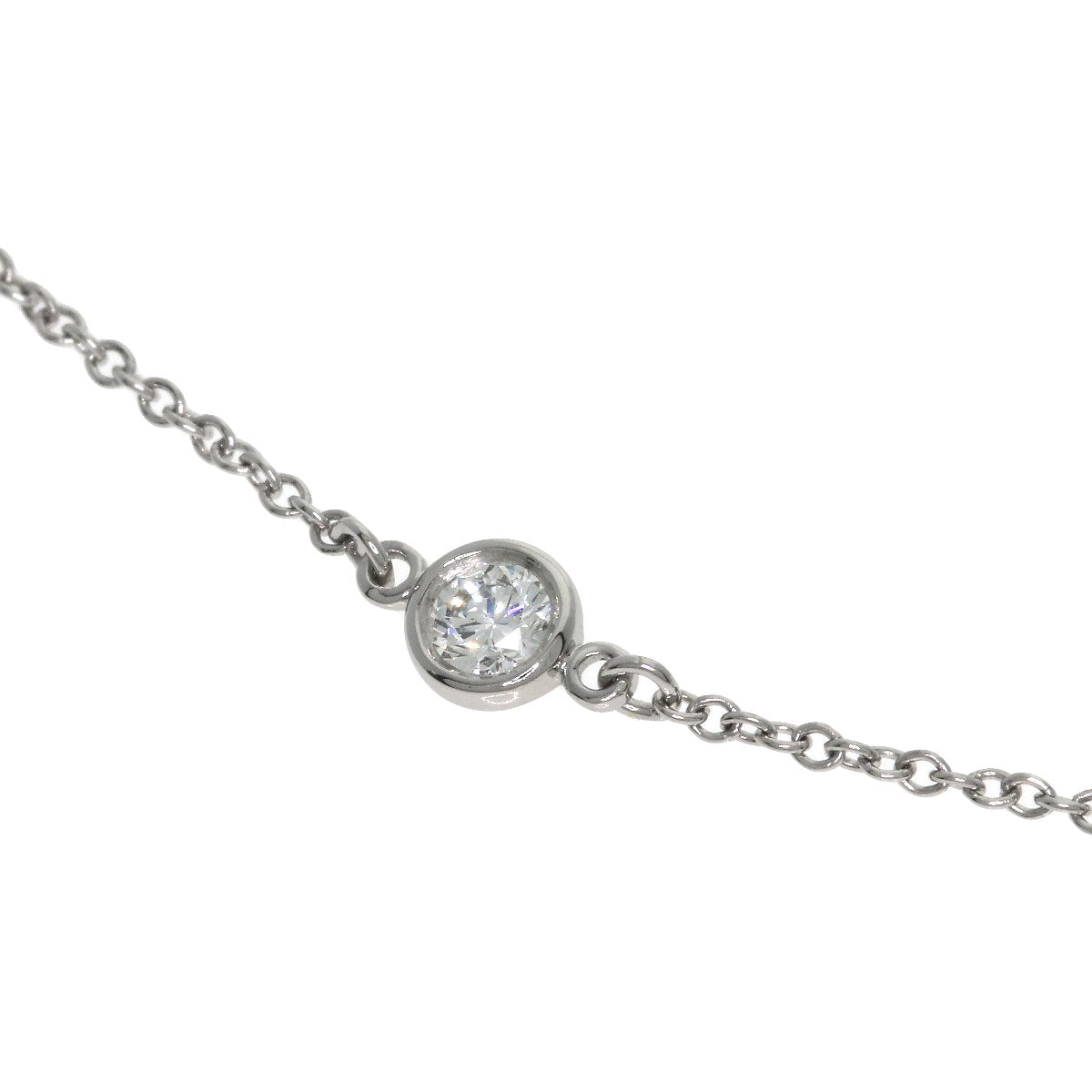 TIFFANY&Co. By The Yard Diamond Bracelet Platinum PT950 Ladies [Used]