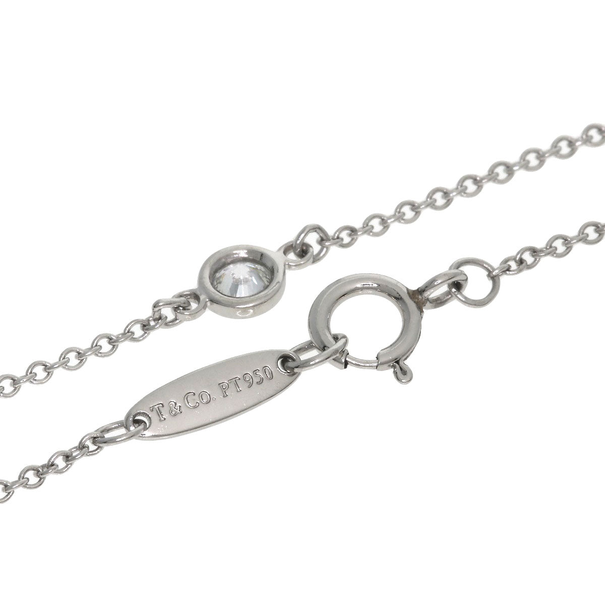 TIFFANY&Co. By The Yard Diamond Bracelet Platinum PT950 Ladies [Used]