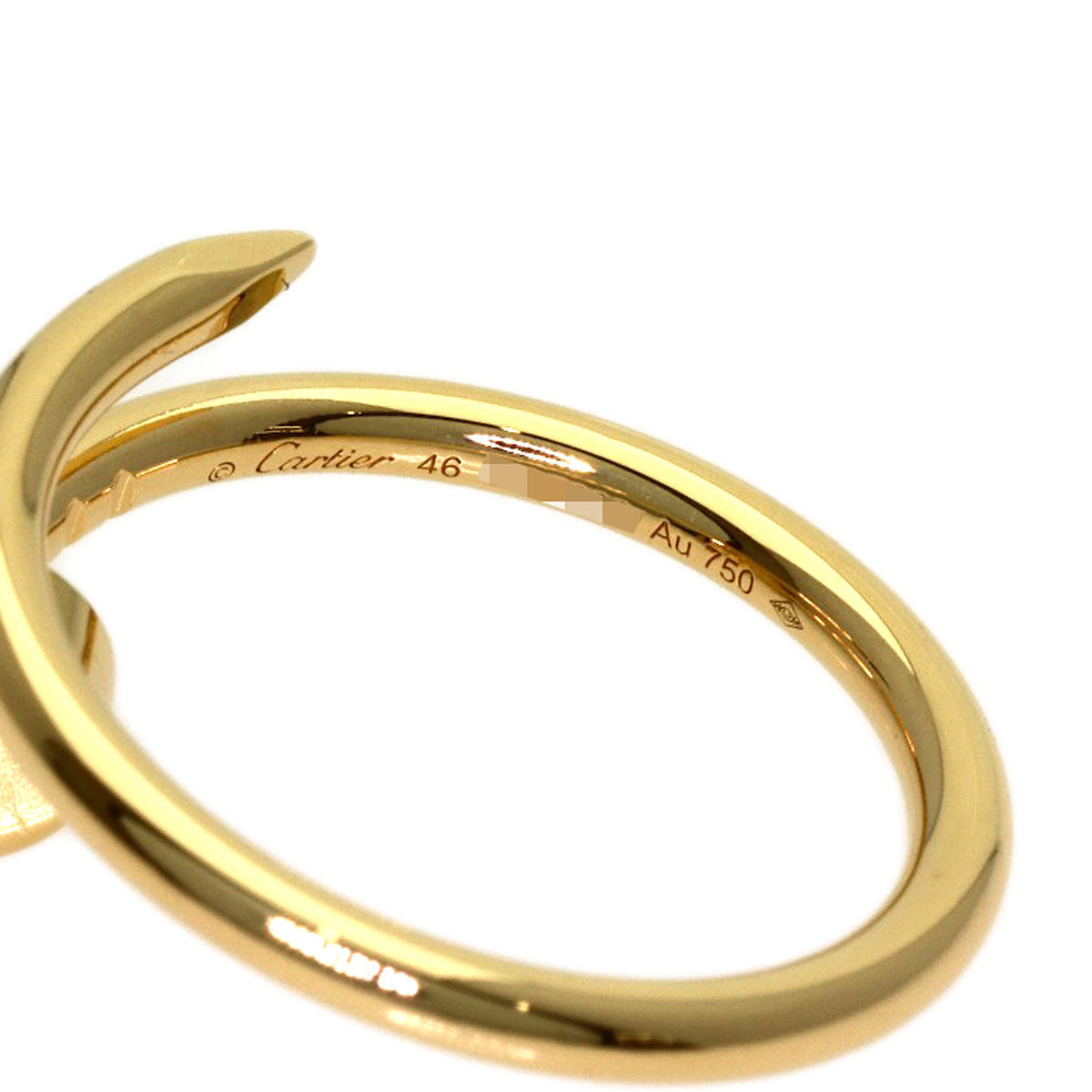 CARTIER Juste un Clou SM #46 Ring K18 Yellow Gold Ladies [Used]