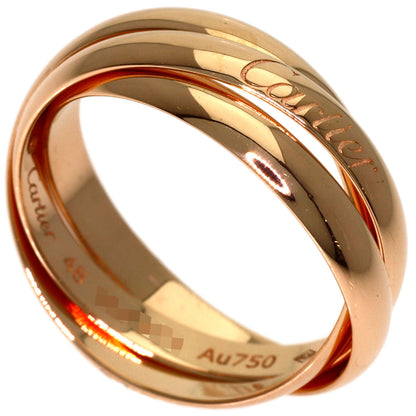 CARTIER Trinity SM #48 Current Ring K18 Pink Gold Ladies [Used]